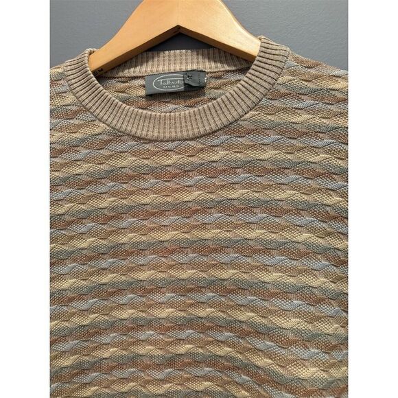 Talbots Men's Multicolor Crewneck Pullover Sweater Size L Casual - Picture 2 of 12